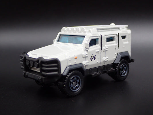 2010 10 TEXTRON TIGER INGEN ARMORED JURASSIC WORLD 1:64 SCALE DIECAST MODEL CAR