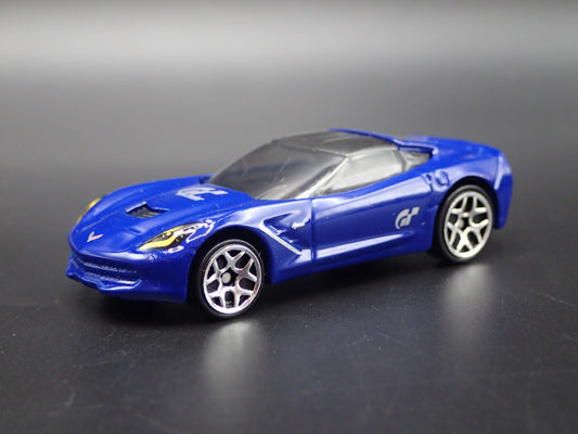 2014-2019 CHEVY CHEVROLET CORVETTE STINGRAY C7 BLUE 1:64 SCALE DIECAST MODEL CAR