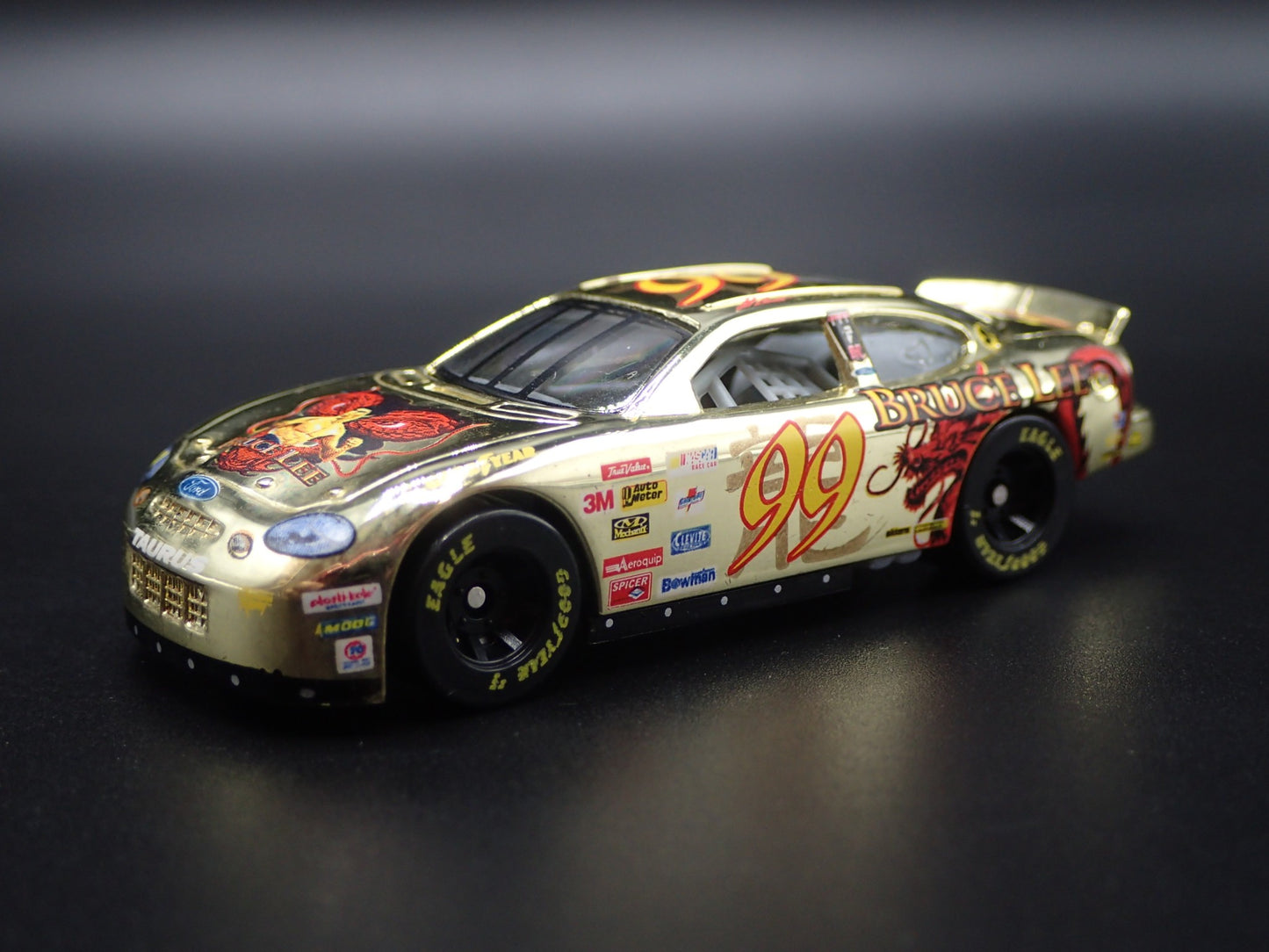 1999 99 FORD TAURUS NASCAR BRUCE LEE 99 JEFF BURTON 1/64 SCALE DIECAST MODEL CAR