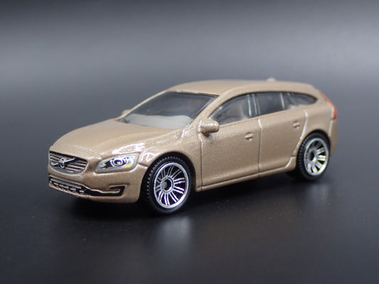 2011-2018 VOLVO V60 STATION WAGON TAN 1:64 SCALE COLLECTIBLE DIECAST MODEL CAR