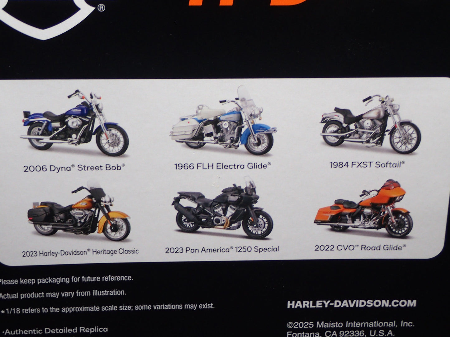 1984 84 FXST SOFTAIL HARLEY DAVIDSON MOTORCYCLE MAISTO SERIES 44 RARE 1/18 MODEL