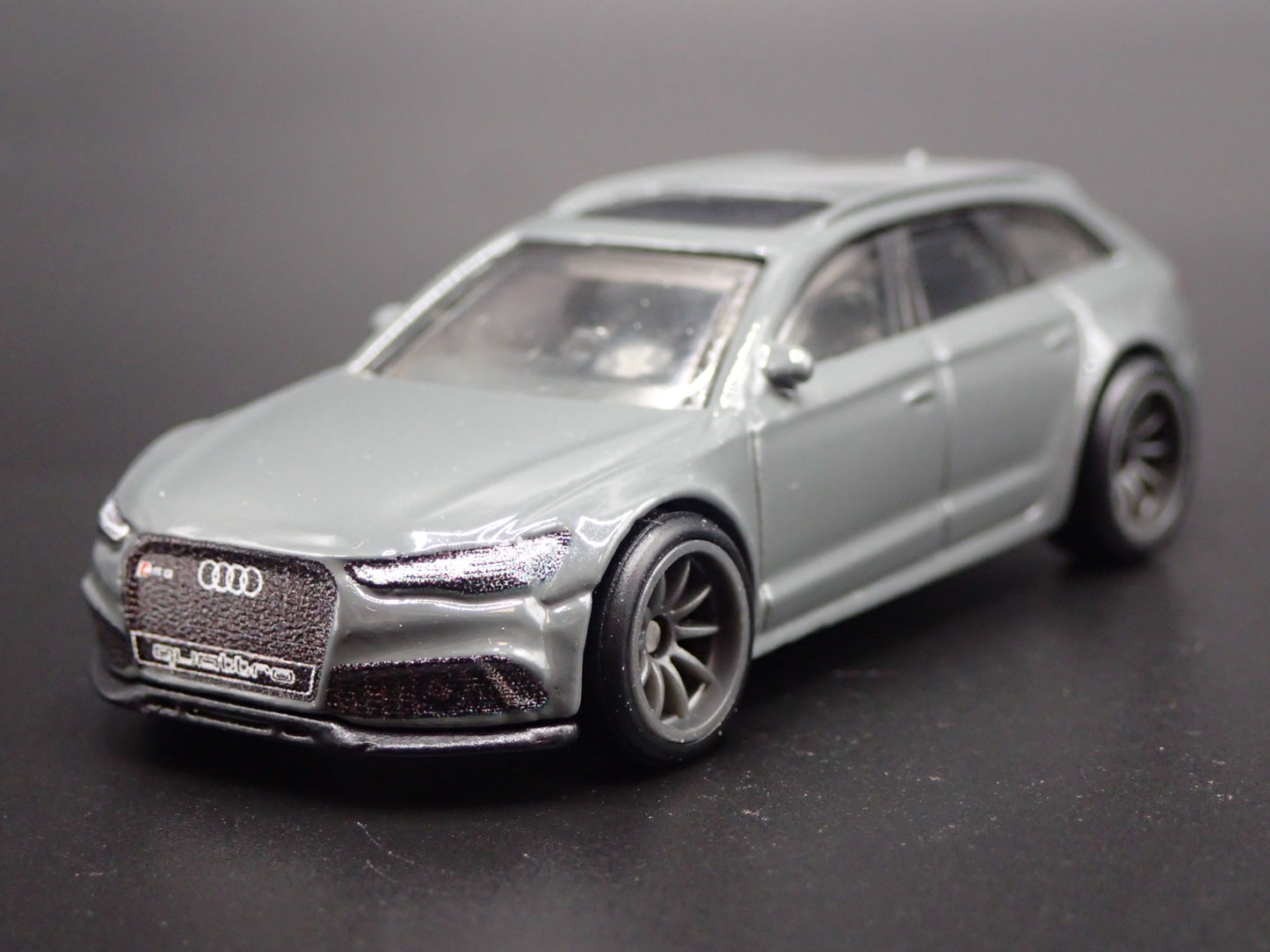 2013-2018 AUDI AVANT RS6 STATION WAGON GRAY 1/64 SCALE DIORAMA DIECAST MODEL CAR