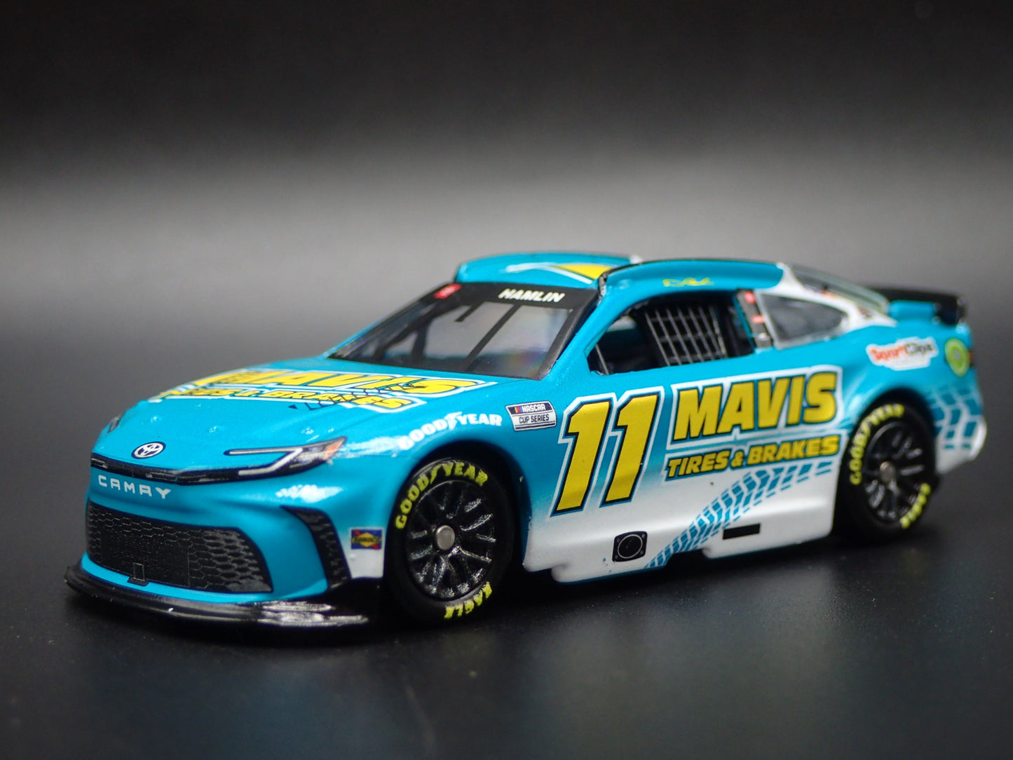 2024 24 TOYOTA CAMRY 11 DENNY HAMLIN MAVIS TIRE & BRAKES NASCAR 1:64 DIECAST CAR