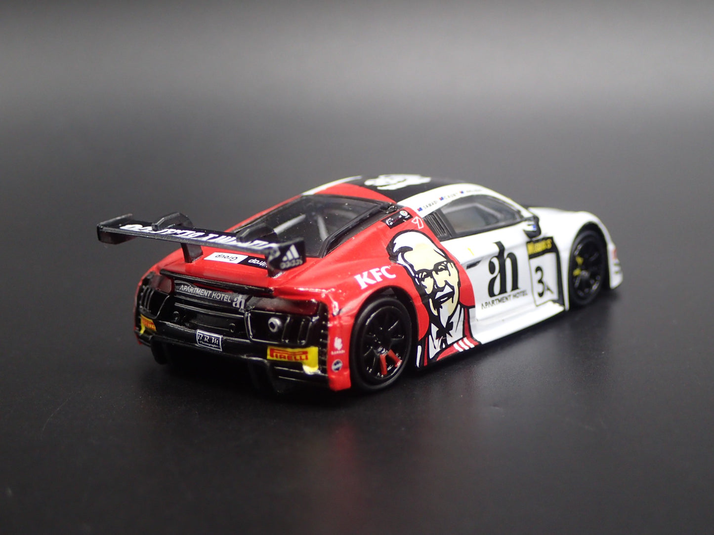 2015 15 AUDI R8 LMS #3 TEAM ASR KFC RARE 1:64 SCALE DIORAMA DIECAST MODEL CAR