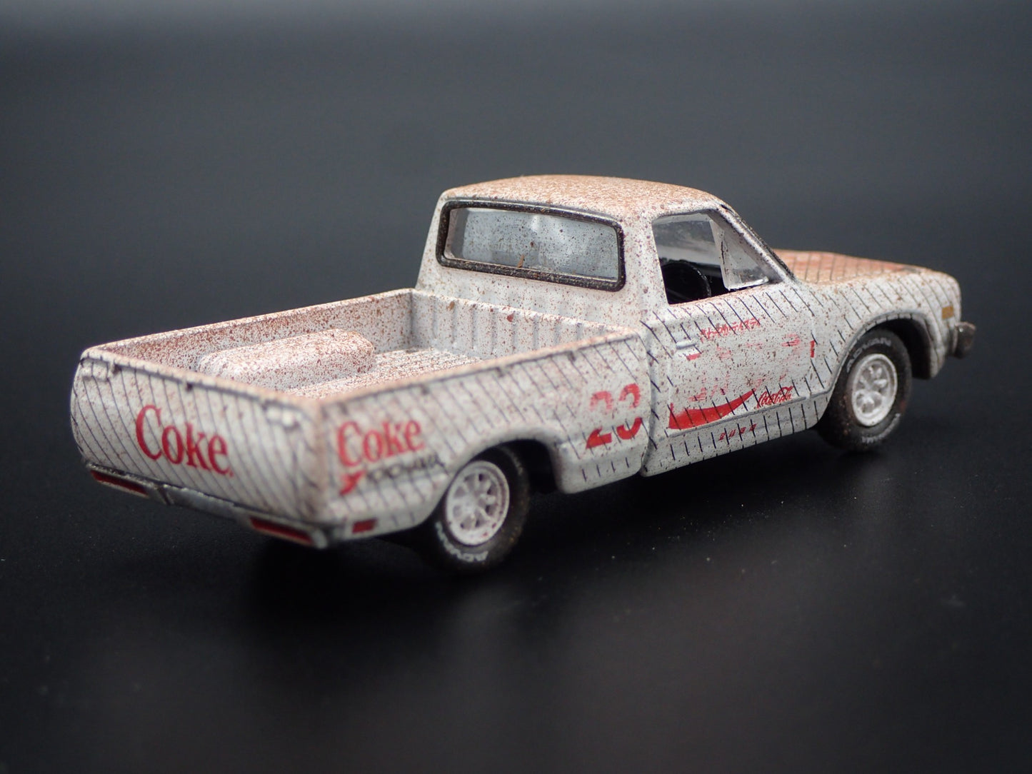 1978 DATSUN TRUCK COKE COCA COLA CUSTOM BARN FIND 1:64 SCALE DIECAST MODEL CAR