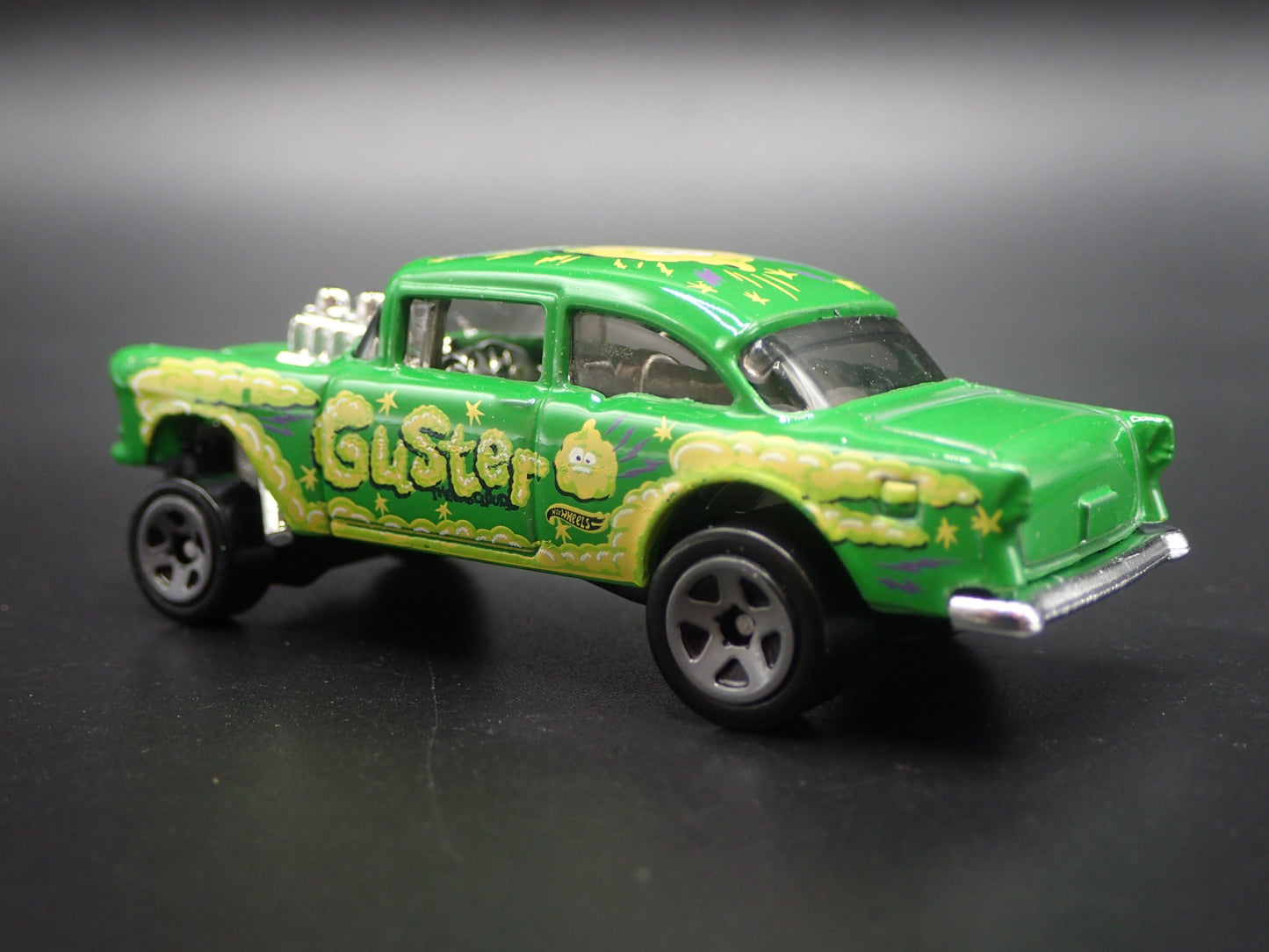 1955 55 CHEVY CHEVROLET BEL AIR GASSER NHRA 1:64 SCALE DIORAMA DIECAST MODEL CAR