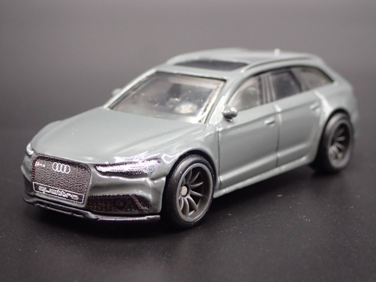 2013-2018 AUDI AVANT RS6 STATION WAGON GRAY 1/64 SCALE DIORAMA DIECAST MODEL CAR