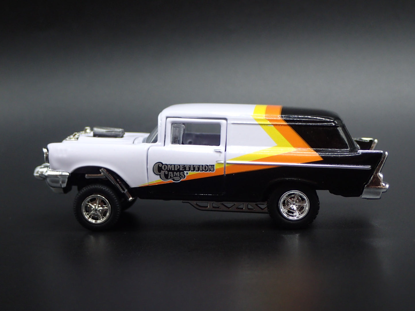 1957 57 CHEVY CHEVROLET SEDAN DELIVERY GASSER COMP 1/64 SCALE DIECAST MODEL CAR