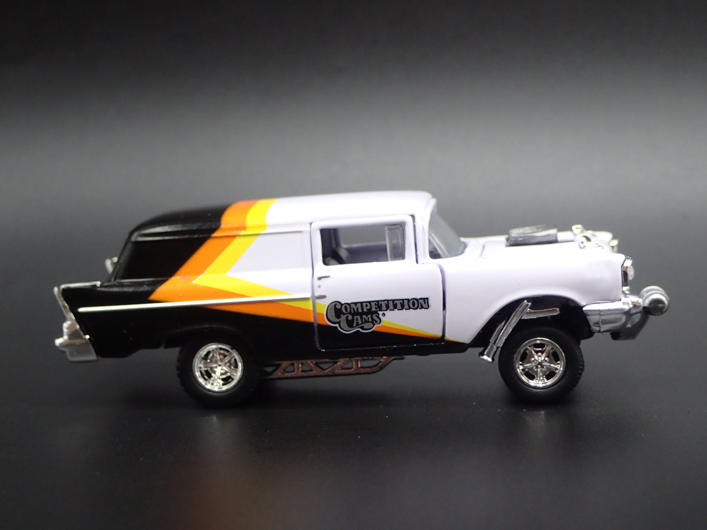 1957 57 CHEVY CHEVROLET SEDAN DELIVERY GASSER COMP 1/64 SCALE DIECAST MODEL CAR