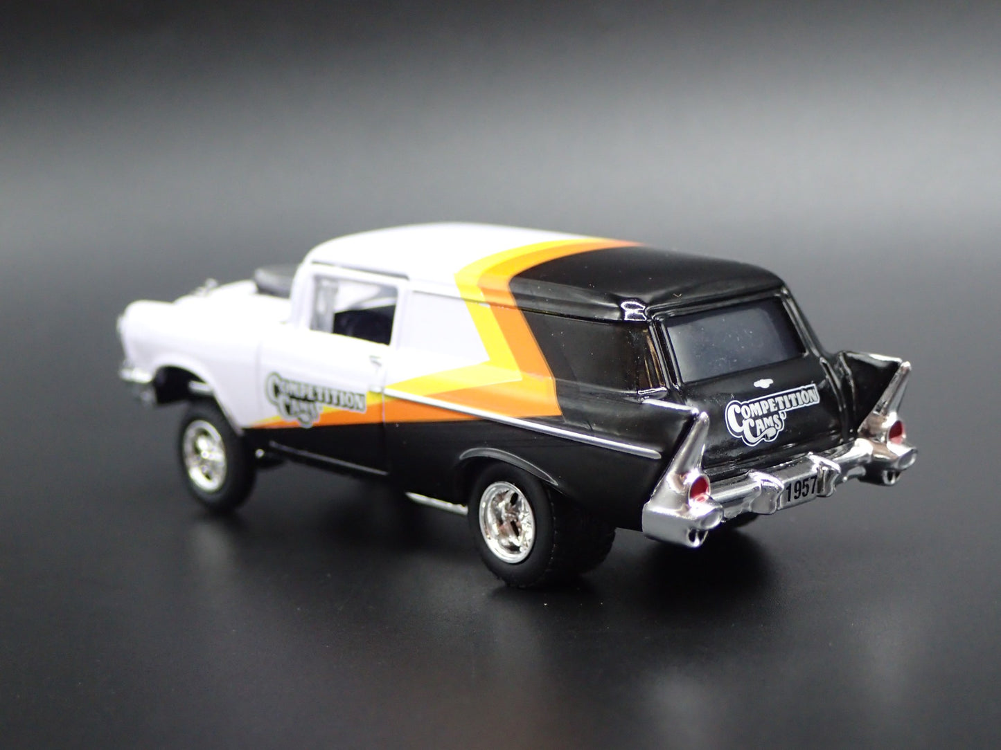1957 57 CHEVY CHEVROLET SEDAN DELIVERY GASSER COMP 1/64 SCALE DIECAST MODEL CAR