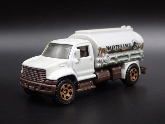 MAINTENCE WATER OIL TANKER TRUCK JURASSIC WORLD 1:64 MB SCALE DIECAST MODEL CAR