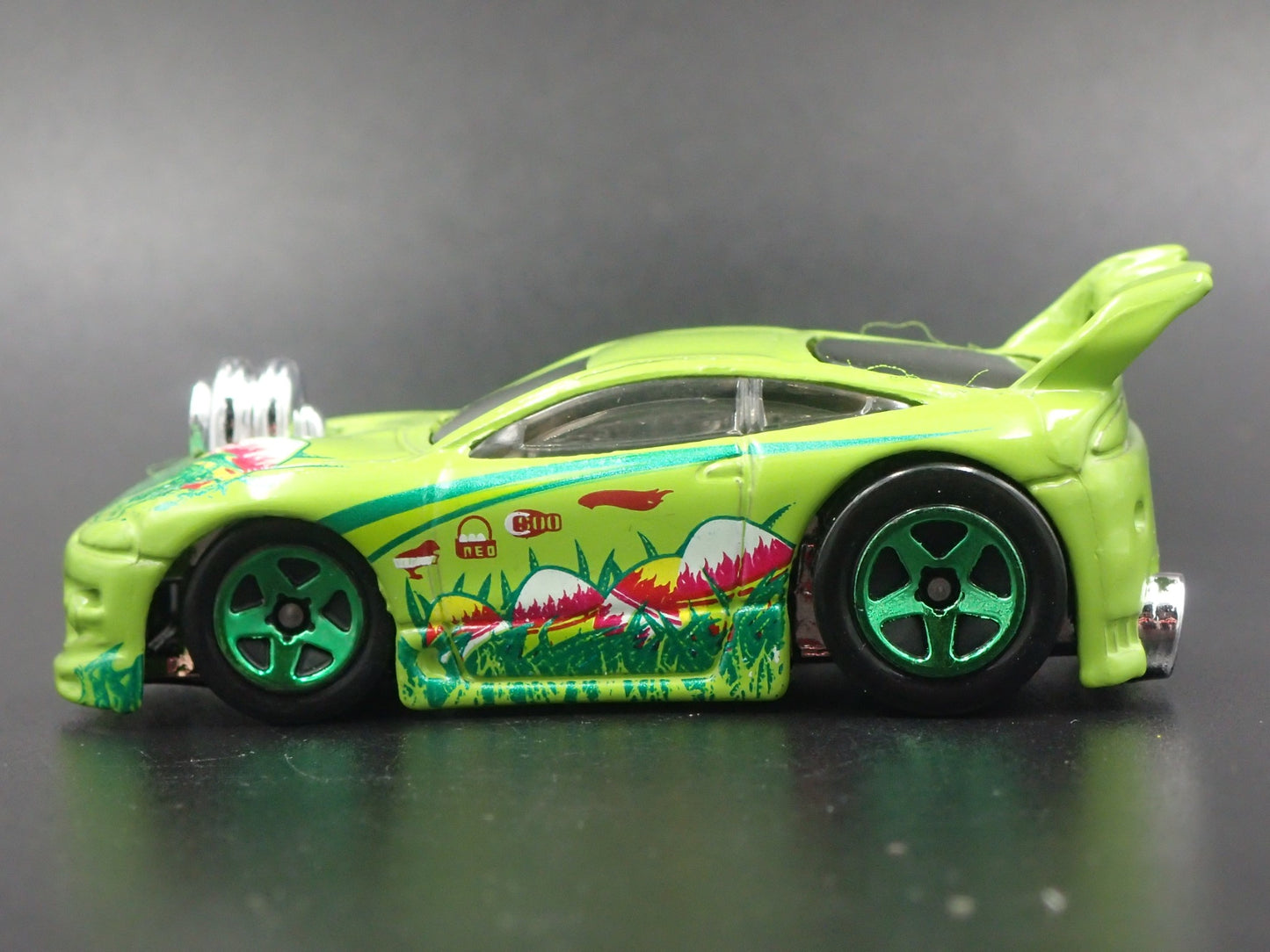 MITSUBISHI ECLIPSE GREEN 1:64 SCALE COLLECTIBLE DIORAMA DIECAST MODEL CAR