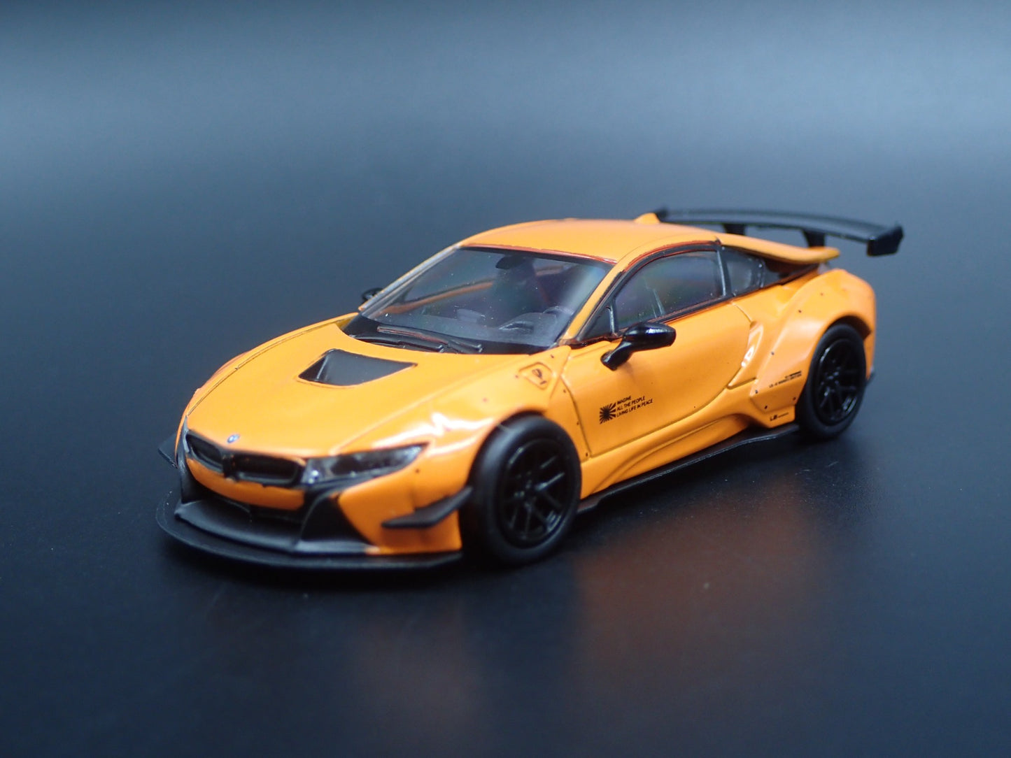 2014-2020 BMW i8 LIBERTY WALK LBWK RARE 1:64 SCALE DIORAMA DIECAST MODEL CAR