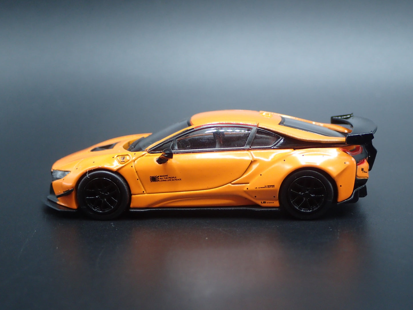 2014-2020 BMW i8 LIBERTY WALK LBWK RARE 1:64 SCALE DIORAMA DIECAST MODEL CAR