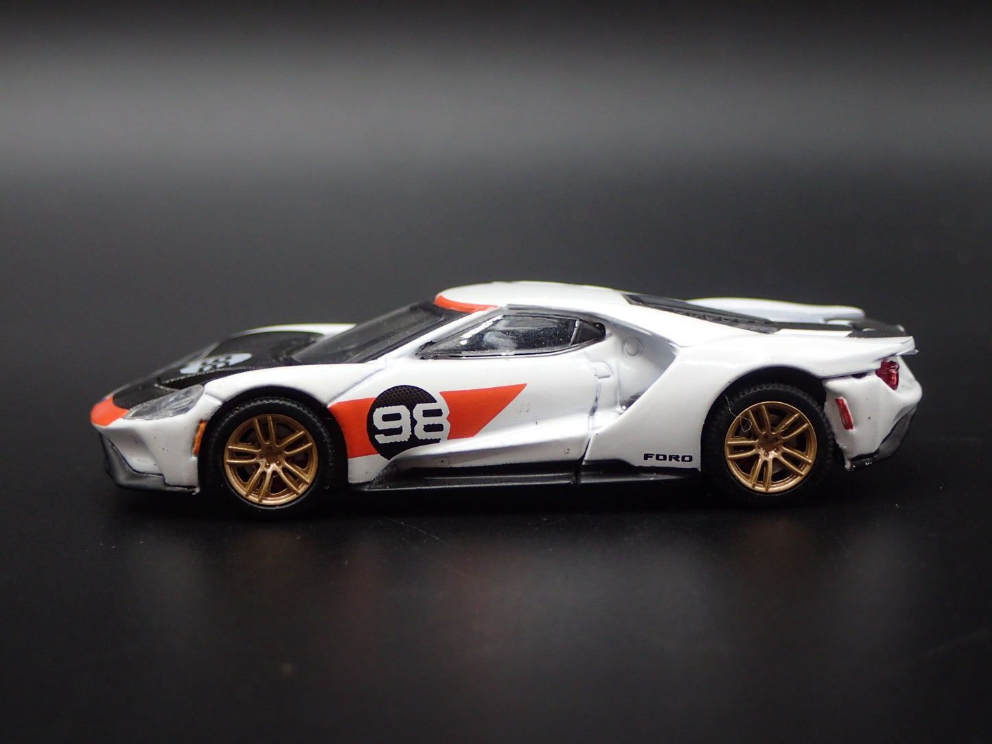 2017-2022 FORD GT #98 KEN MILES, LLYOD RUBY TRIBUTE 1:64 SCALE DIECAST MODEL CAR