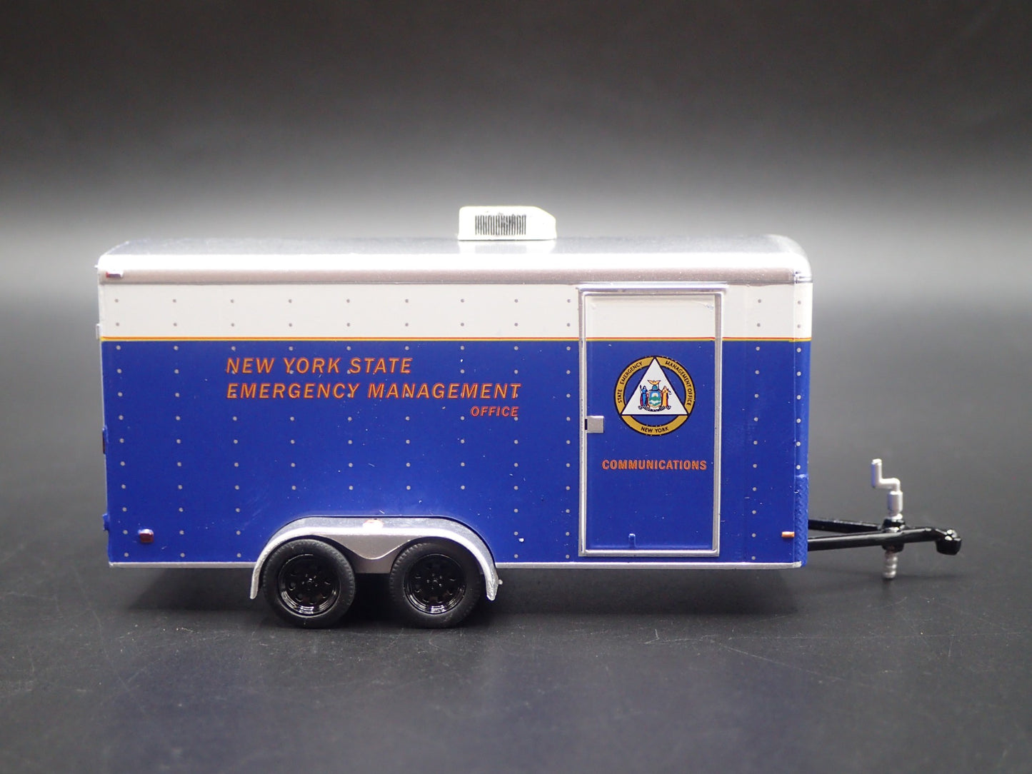 NEW YORK STATE EMERGENCY MANAGEMENT TRAILER OPEN DOOR 1:64 SCALE DIORAMA MODEL