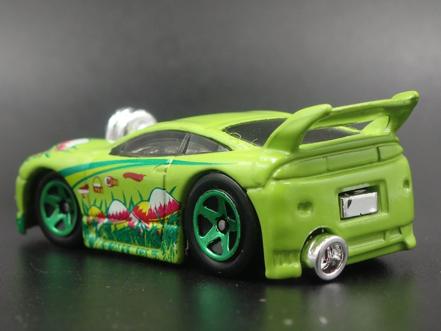 MITSUBISHI ECLIPSE GREEN 1:64 SCALE COLLECTIBLE DIORAMA DIECAST MODEL CAR