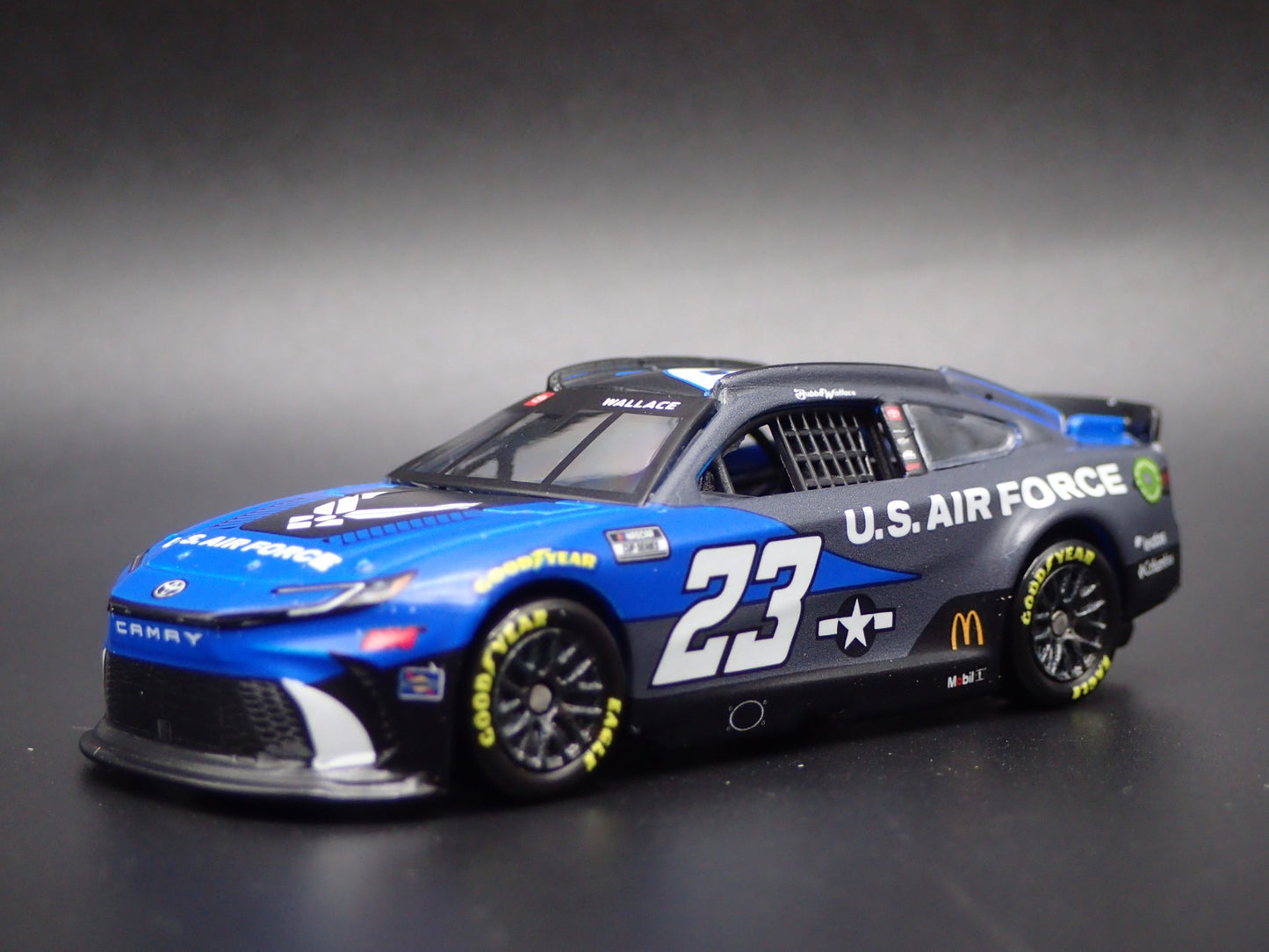 2024 TOYOTA CAMRY 23 BUBBA WALLACE AIR FORCE NASCAR 1:64 SCALE DIECAST MODEL CAR