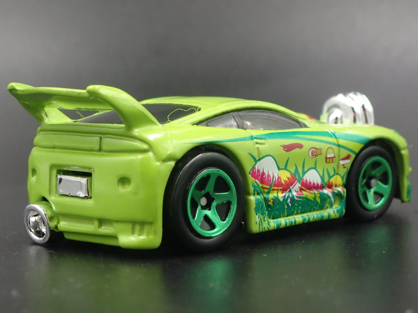 MITSUBISHI ECLIPSE GREEN 1:64 SCALE COLLECTIBLE DIORAMA DIECAST MODEL CAR