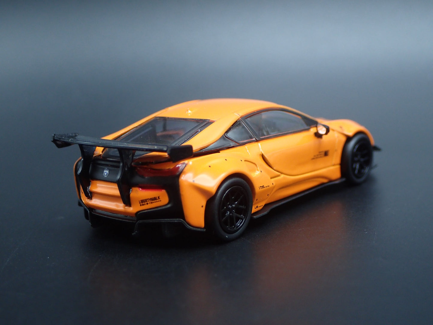 2014-2020 BMW i8 LIBERTY WALK LBWK RARE 1:64 SCALE DIORAMA DIECAST MODEL CAR