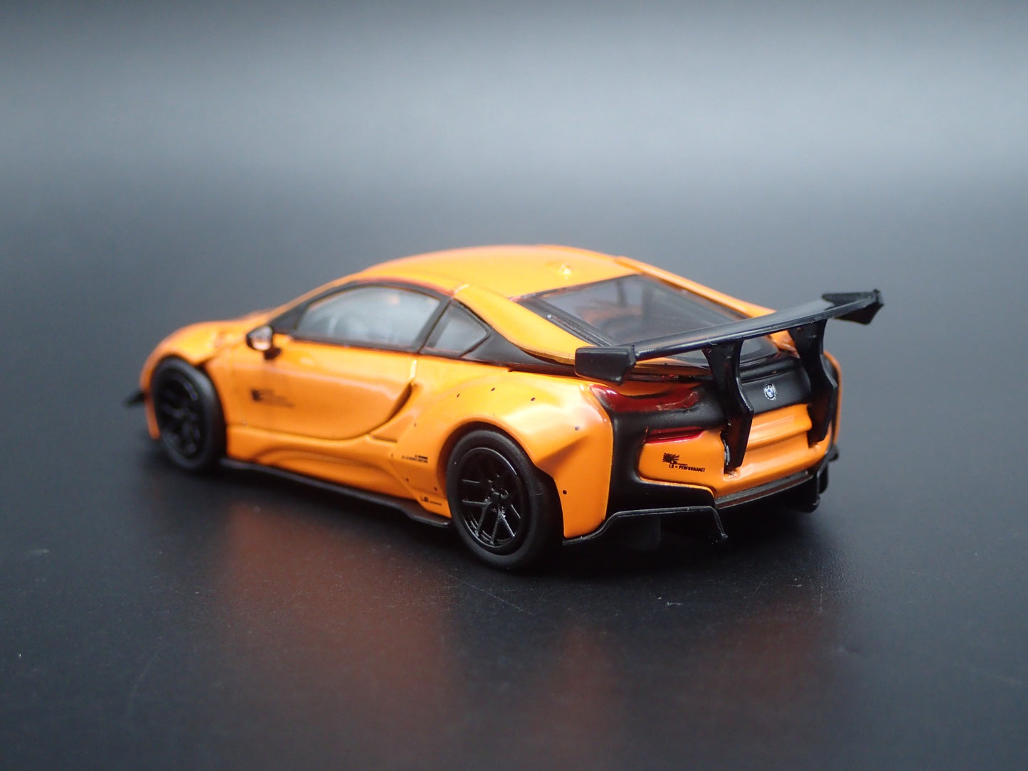 2014-2020 BMW i8 LIBERTY WALK LBWK RARE 1:64 SCALE DIORAMA DIECAST MODEL CAR