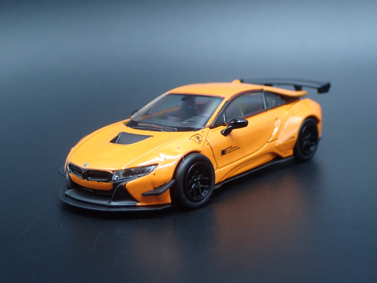 2014-2020 BMW i8 LIBERTY WALK LBWK RARE 1:64 SCALE DIORAMA DIECAST MODEL CAR