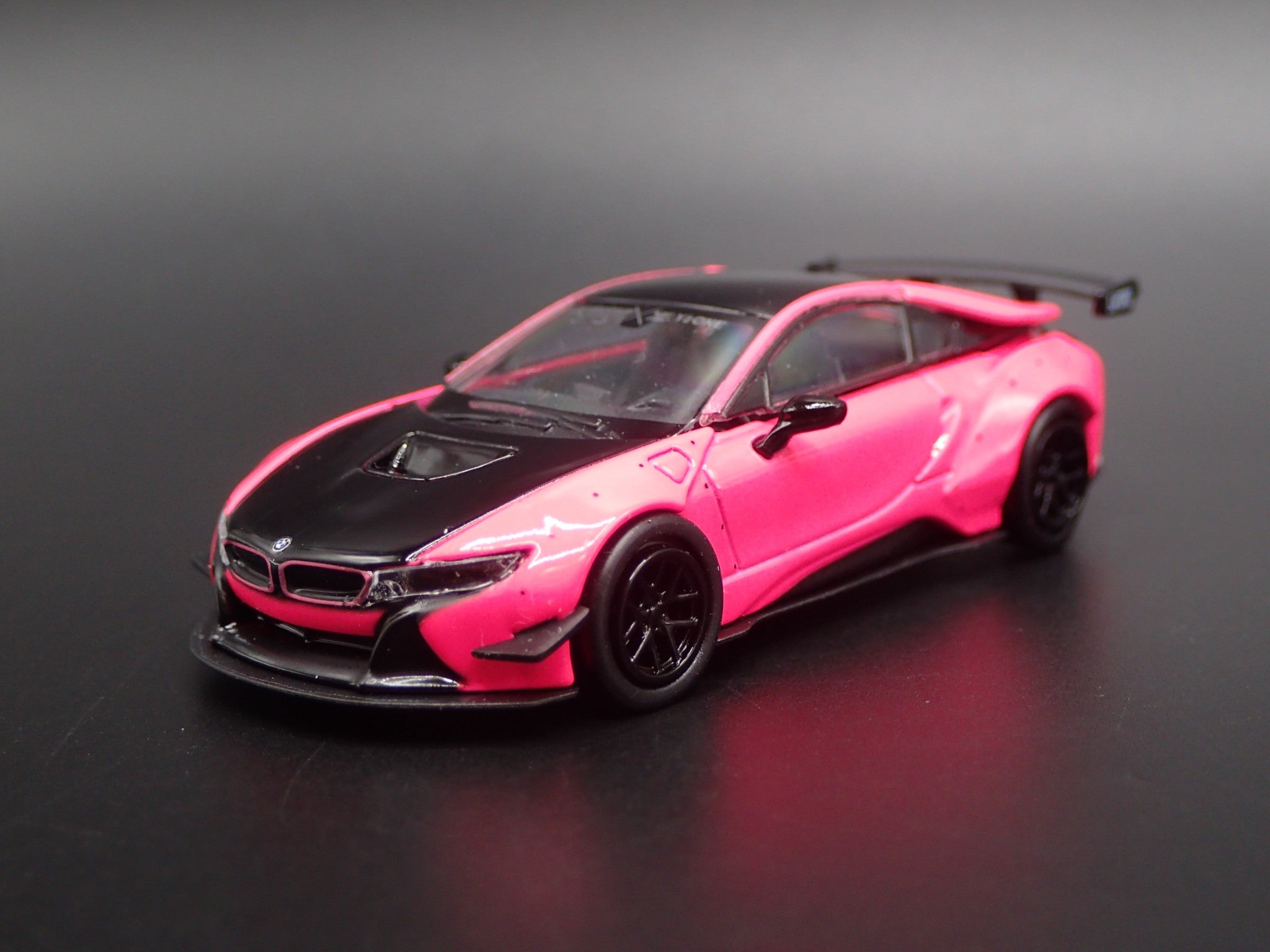 2014-2020 BMW i8 LIBERTY WALK LBWK RARE 1:64 SCALE DIORAMA DIECAST MOD ...