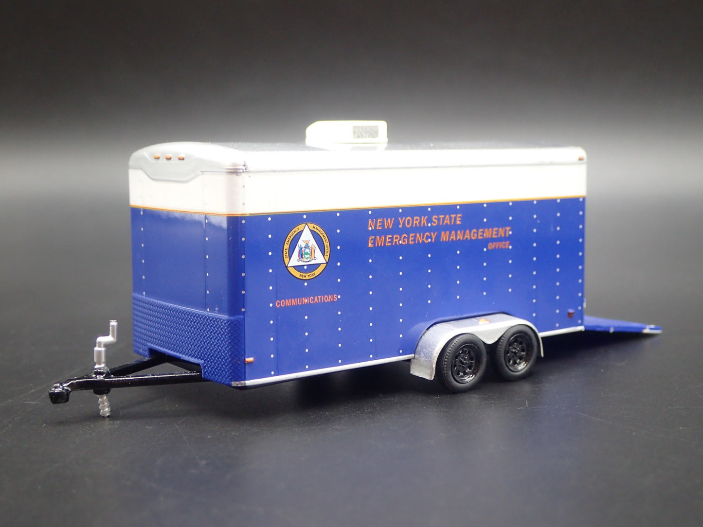 NEW YORK STATE EMERGENCY MANAGEMENT TRAILER OPEN DOOR 1:64 SCALE DIORAMA MODEL