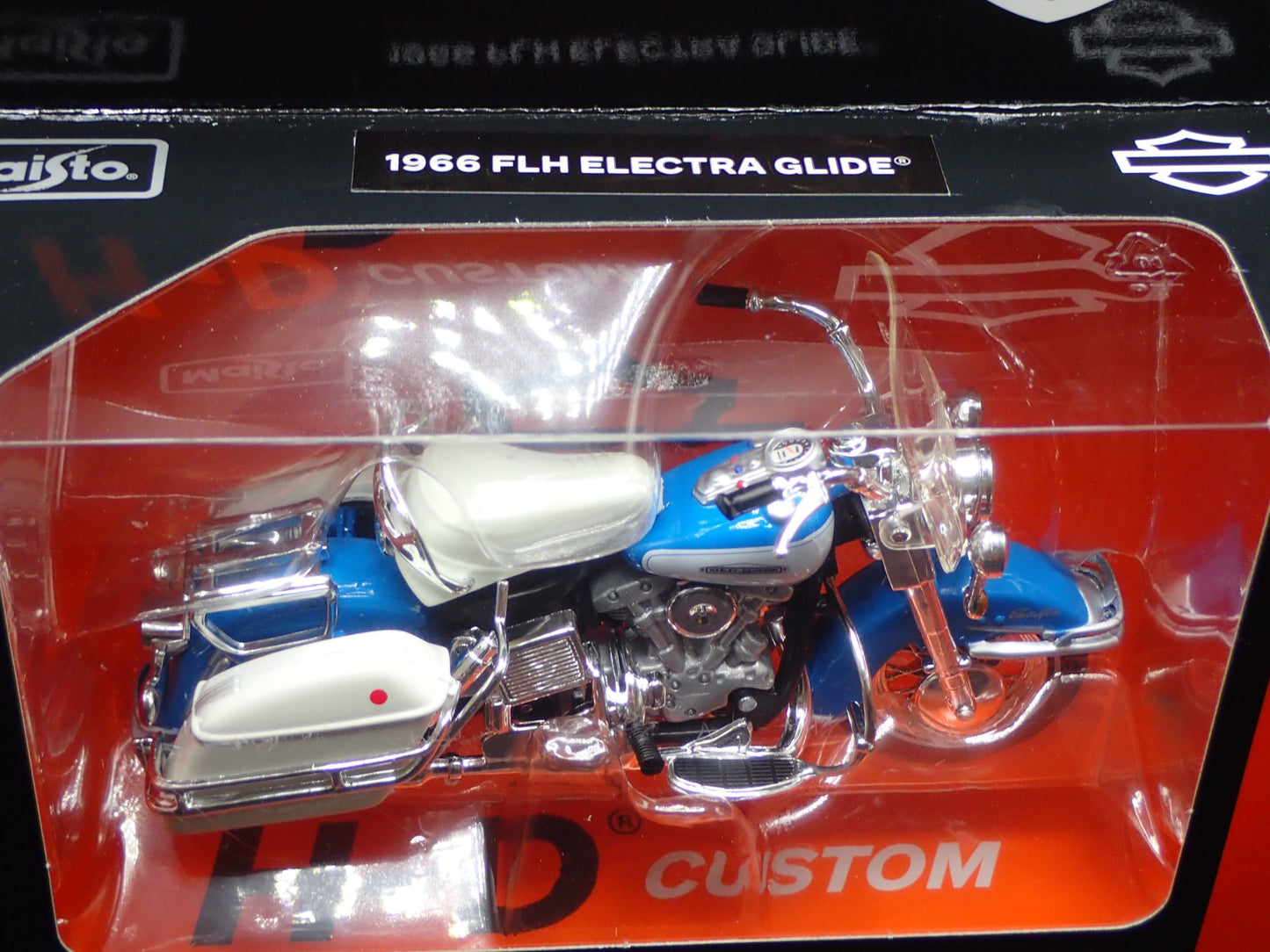 1966 66 FLH ELECTRA GLIDE HARLEY DAVIDSON SERIES 44 1/18 DIECAST MOTORCYCLE BIKE