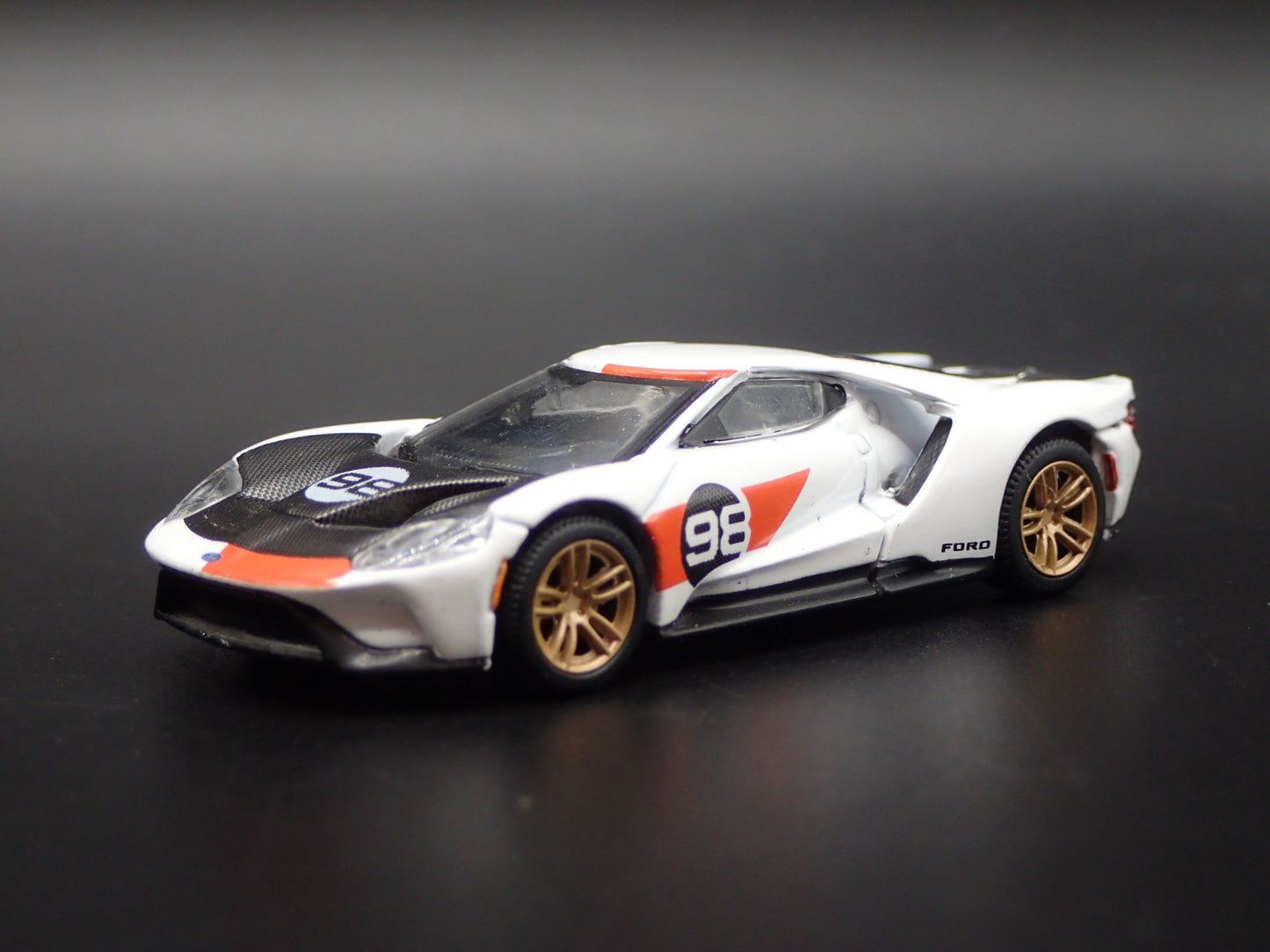 2017-2022 FORD GT #98 KEN MILES, LLYOD RUBY TRIBUTE 1:64 SCALE DIECAST MODEL CAR