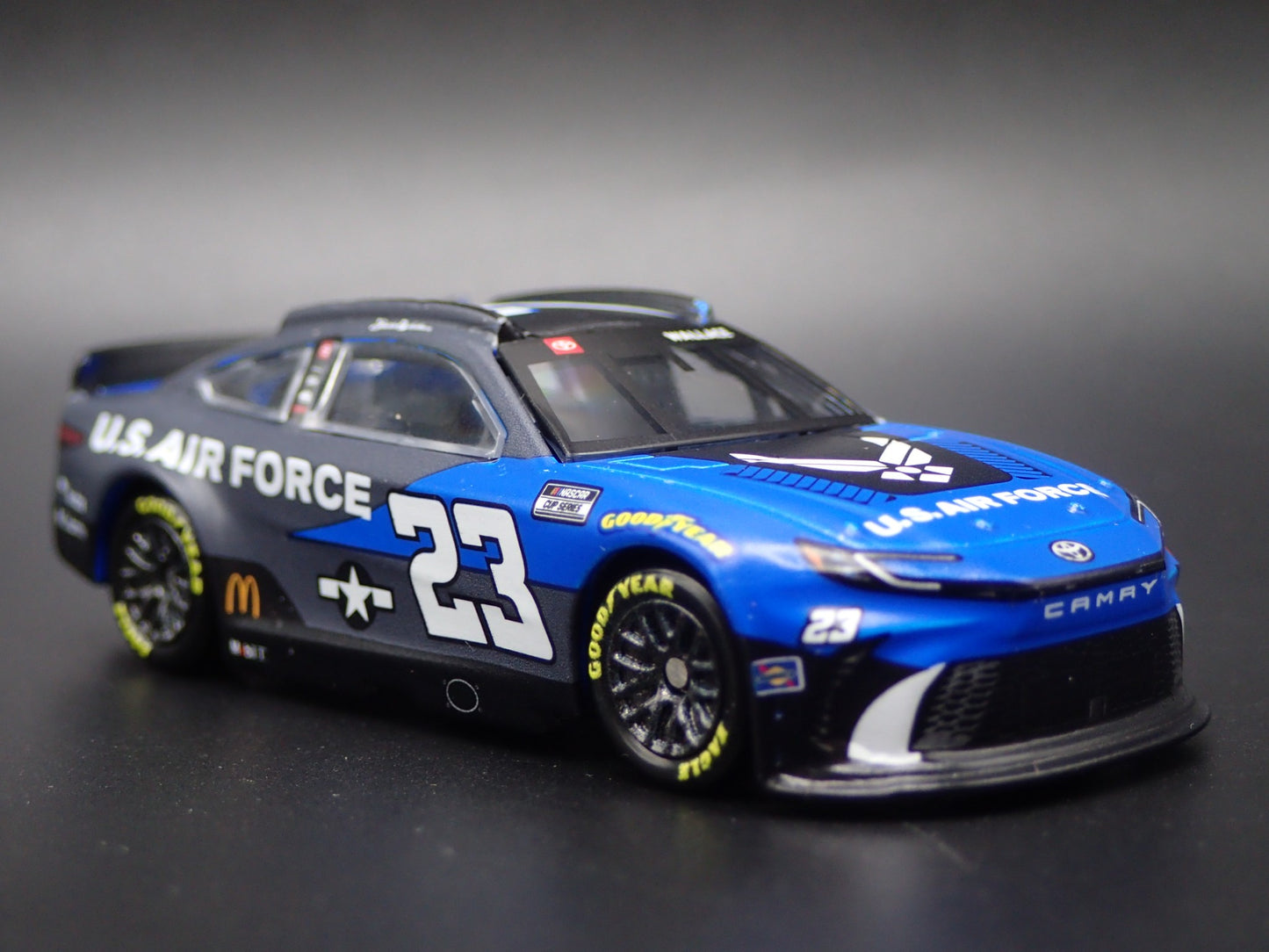 2024 TOYOTA CAMRY 23 BUBBA WALLACE AIR FORCE NASCAR 1:64 SCALE DIECAST MODEL CAR