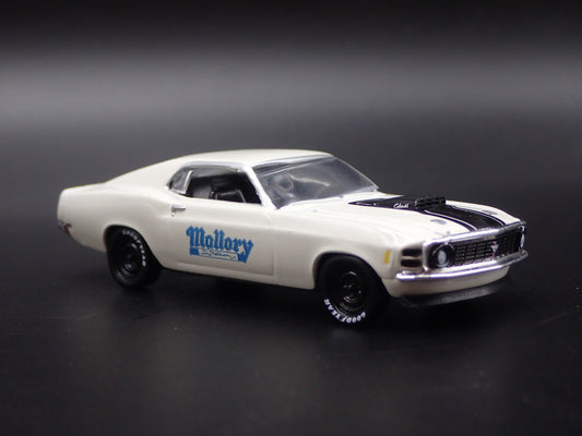 1970 70 FORD MUSTANG 428 SCJ FASTBACK MALLORY WHITE 1:64 SCALE DIECAST MODEL CAR