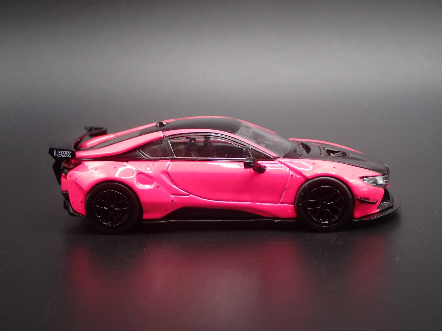 2014-2020 BMW i8 LIBERTY WALK LBWK RARE 1:64 SCALE DIORAMA DIECAST MODEL CAR