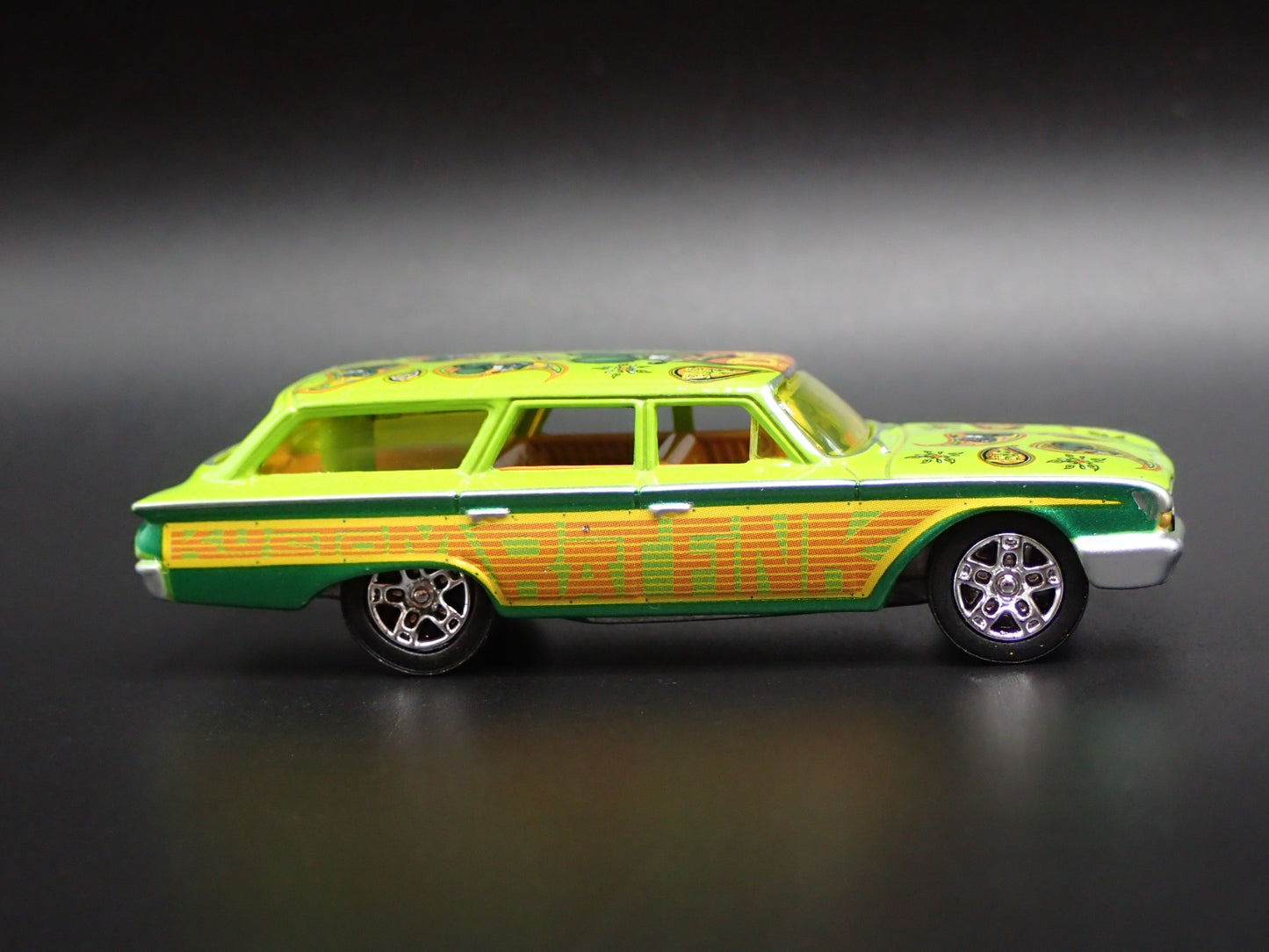 1960 60 FORD COUNTRY SQUIRE STATION WAGON RAT FINK 1:64 SCALE DIECAST MODEL CAR
