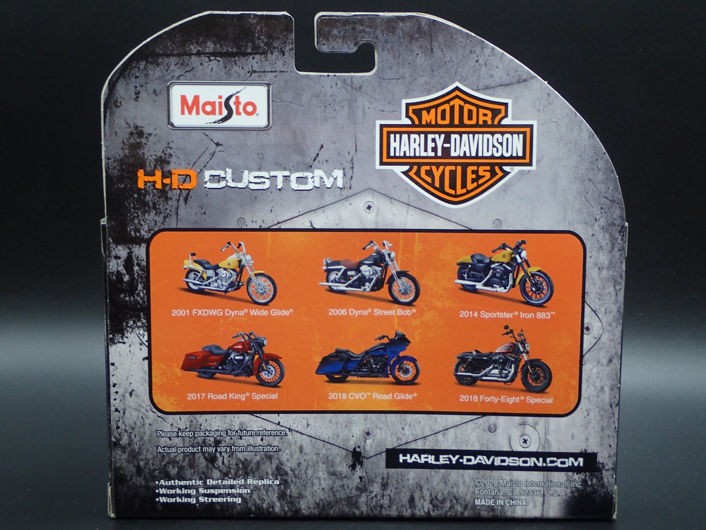 2018 FORTY EIGHT SPECIAL HARLEY DAVIDSON MOTORCYCLE MAISTO SERIES 39 1/18 MODEL