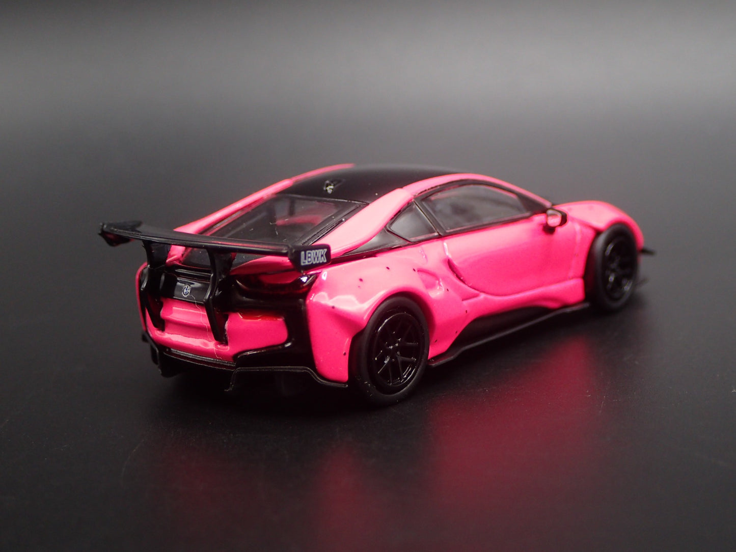 2014-2020 BMW i8 LIBERTY WALK LBWK RARE 1:64 SCALE DIORAMA DIECAST MODEL CAR