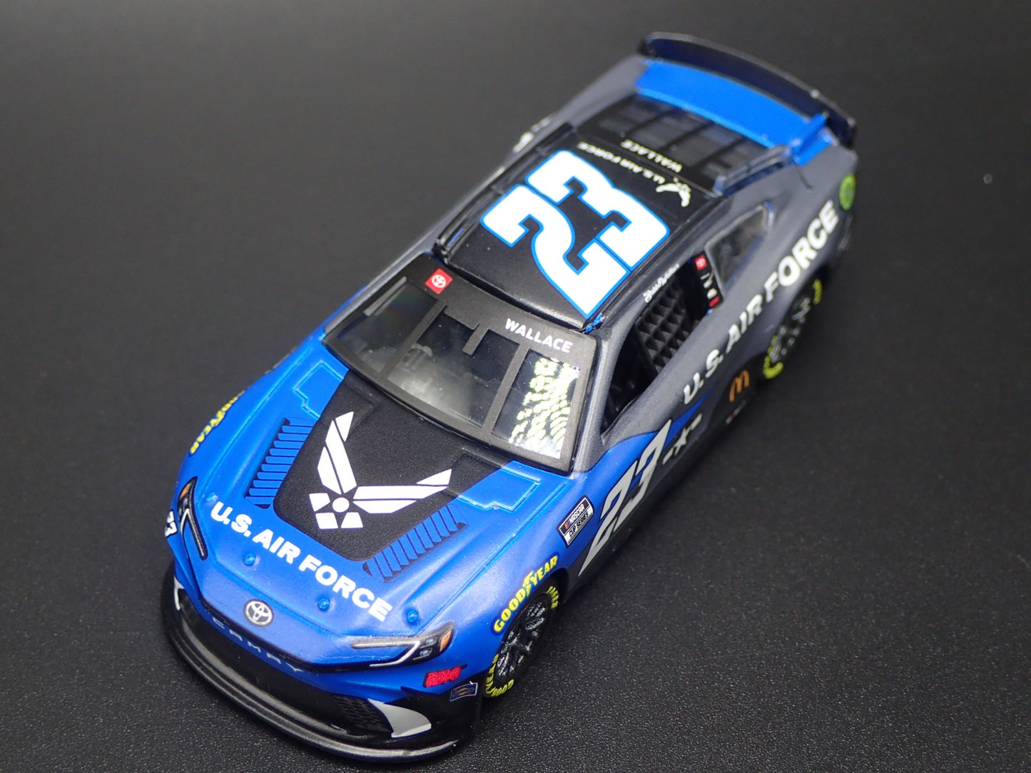 2024 TOYOTA CAMRY 23 BUBBA WALLACE AIR FORCE NASCAR 1:64 SCALE DIECAST MODEL CAR