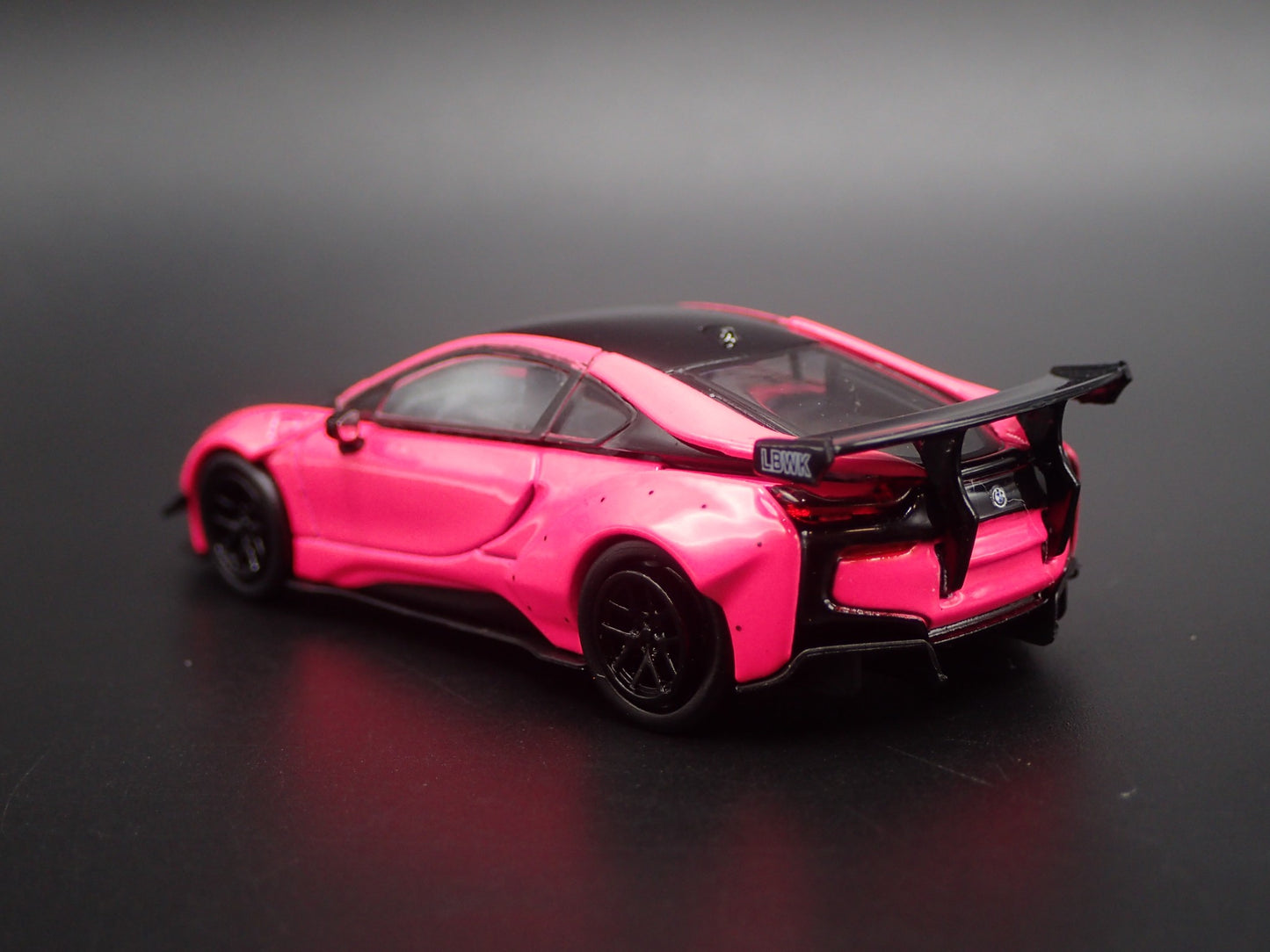 2014-2020 BMW i8 LIBERTY WALK LBWK RARE 1:64 SCALE DIORAMA DIECAST MODEL CAR