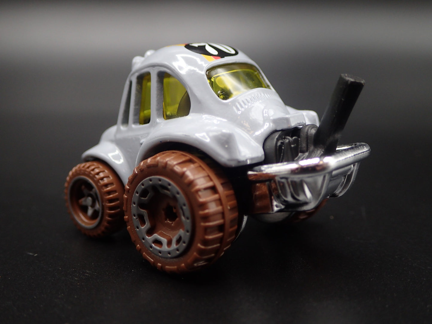 VW VOLKSWAGEN BAJA BEETLE BUG OFF ROAD GRAY 1/64 SCALE DIORAMA DIECAST MODEL CAR