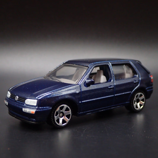 1991-1998 VW VOLKSWAGEN GOLF MK3 BLUE 1:64 SCALE COLLECTIBLE DIECAST MODEL CAR