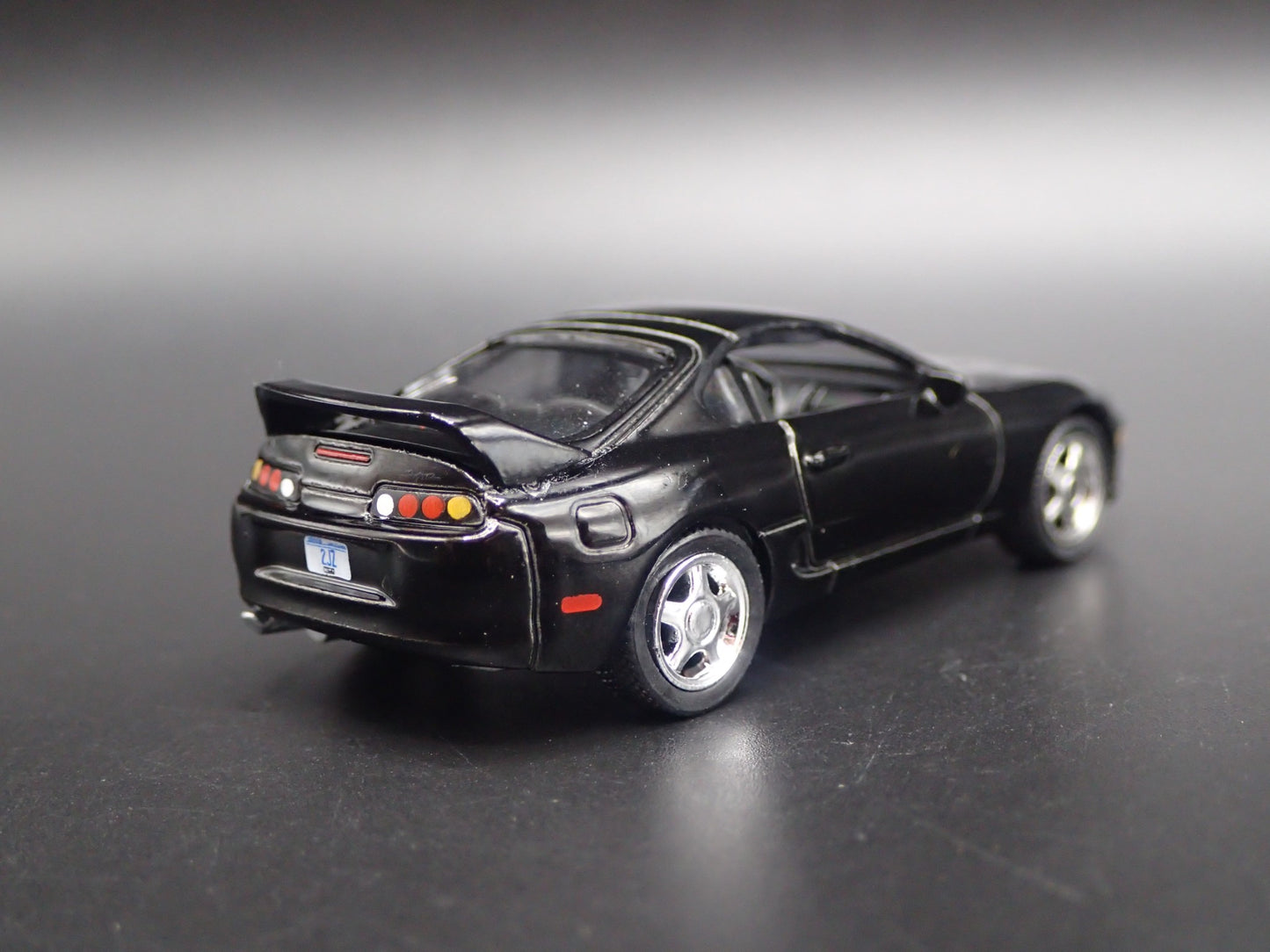 1993 - 2002 TOYOTA SUPRA BLACK 1/64 SCALE COLLECTIBLE DIORAMA DIECAST MODEL CAR