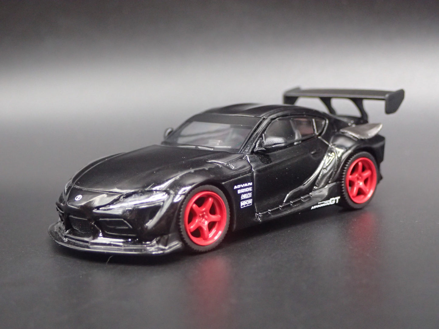 2019-2025 TOYOTA GR SUPRA BLACK 1/64 SCALE COLLECTIBLE DIORAMA DIECAST MODEL CAR