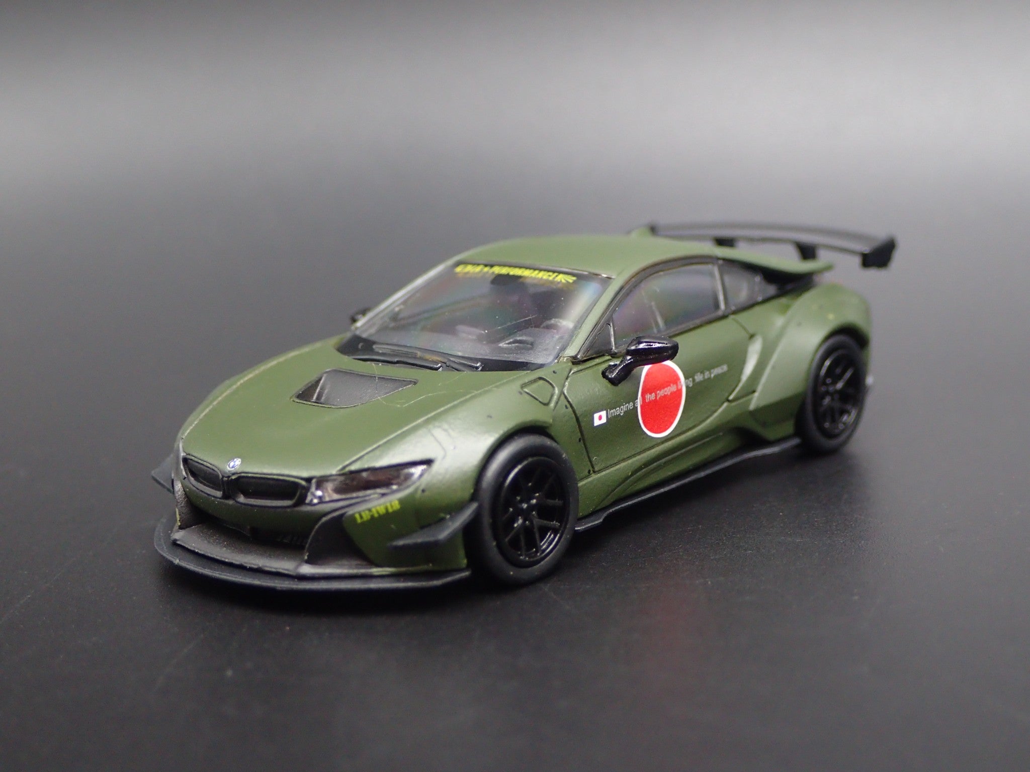2014-2020 BMW i8 LIBERTY WALK LBWK RARE 1:64 SCALE DIORAMA DIECAST MOD ...