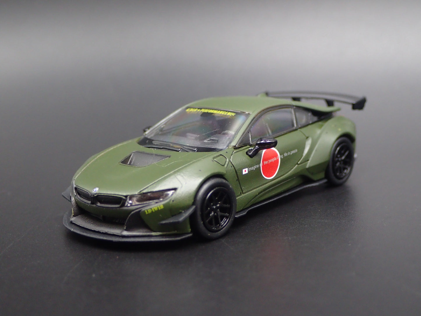 2014-2020 BMW i8 LIBERTY WALK LBWK RARE 1:64 SCALE DIORAMA DIECAST MODEL CAR