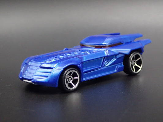 THE BATMAN BATMOBILE BLUE RARE 1:64 SCALE COLLECTIBLE DIORAMA DIECAST MODEL CAR
