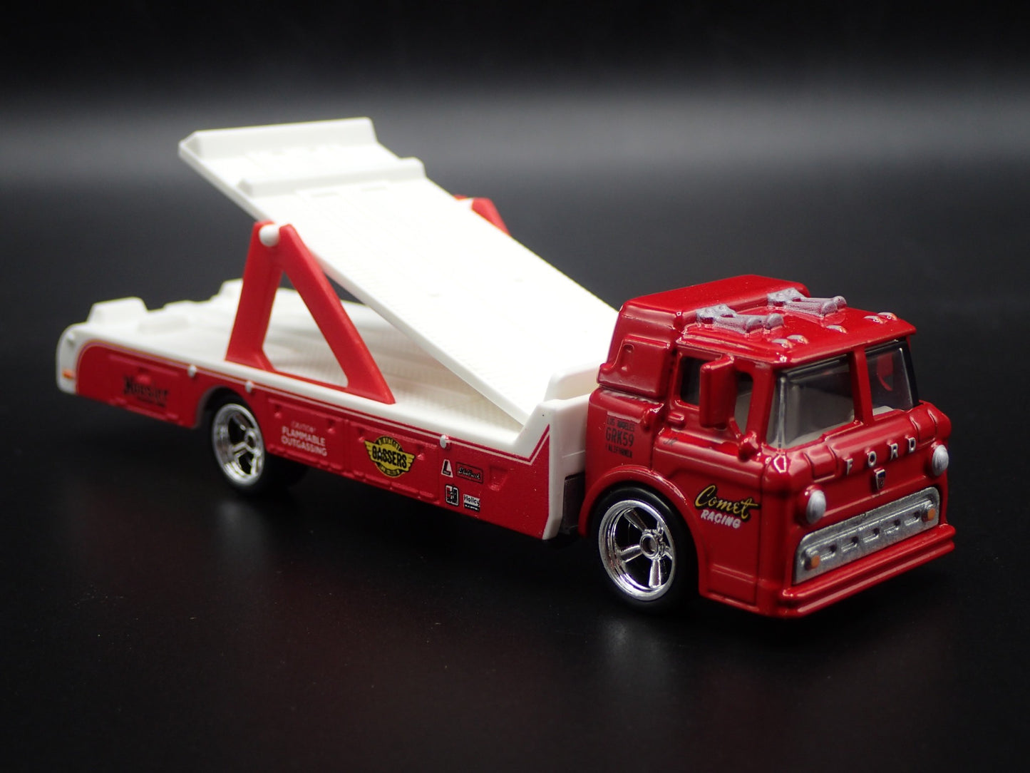 FORD COE C800 RAMP TRUCK MULTI CAR RACING HAULER 1:64 SCALE DIECAST MODEL CAR