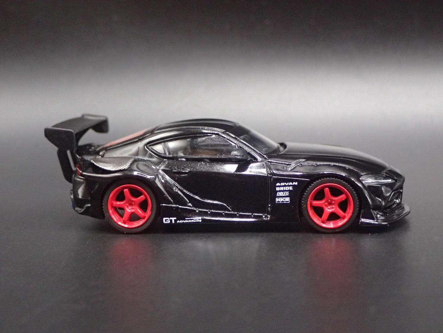 2019-2025 TOYOTA GR SUPRA BLACK 1/64 SCALE COLLECTIBLE DIORAMA DIECAST MODEL CAR