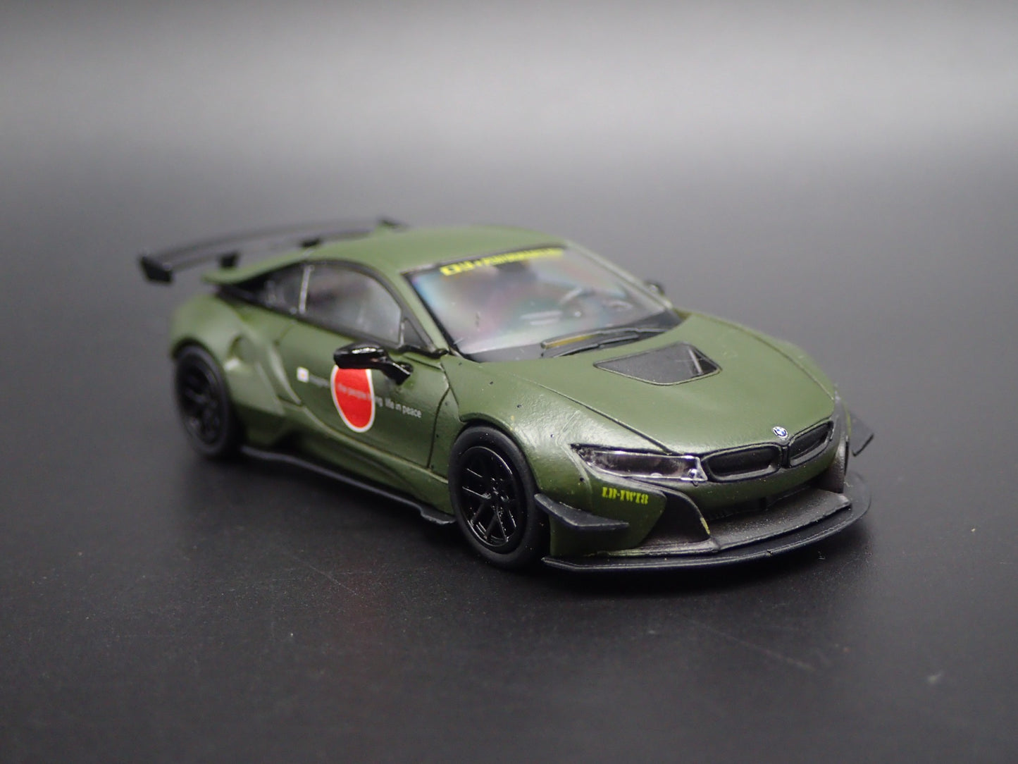 2014-2020 BMW i8 LIBERTY WALK LBWK RARE 1:64 SCALE DIORAMA DIECAST MODEL CAR