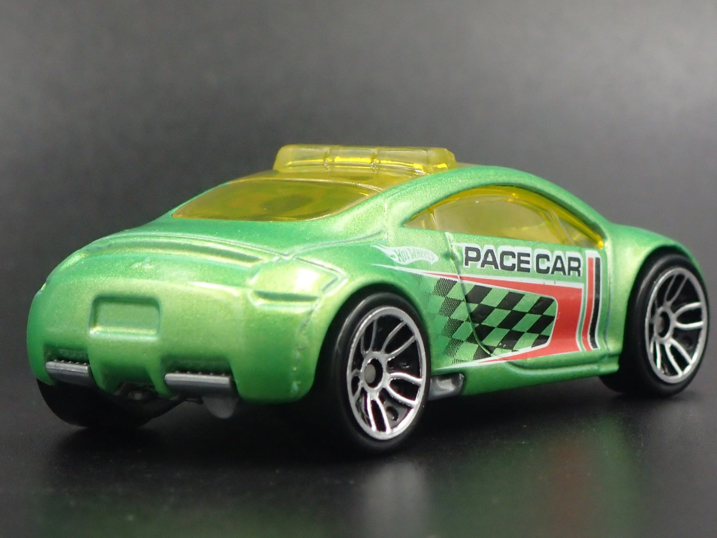 2006-2012 MITSUBISHI ECLIPSE PACE CAR GREEN 1:64 SCALE DIORAMA DIECAST MODEL CAR