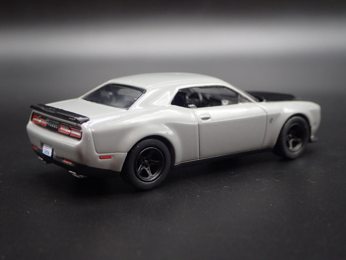 2018-2021 DODGE CHALLENGER SRT DEMON RARE 1:64 SCALE DIORAMA DIECAST MODEL CAR-Burning Rubber Toy Company